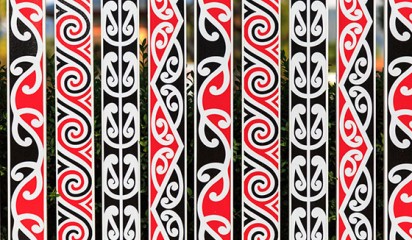 maori patterns on a fence thumb